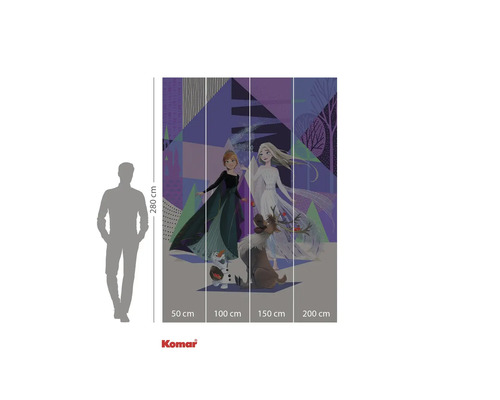 Fototapet Komar cu motiv Frozen, 280 cm înălțime și 200 cm lățime