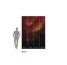 Tapet foto Komar Star Wars cu trupe pe fundal roșu, 280 pe 200 centimetri