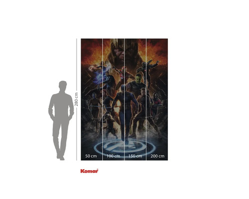 Fototapet cu motivul Avengers și dimensiunile de 280 x 200 centimetri