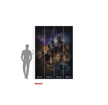 Pictură murală Komar cu motivul Avengers și indicații de dimensiune