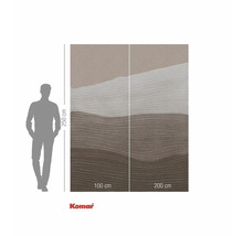 Fototapet Komar cu model abstract de valuri, lățime de 300 cm și înălțime de 250 cm.