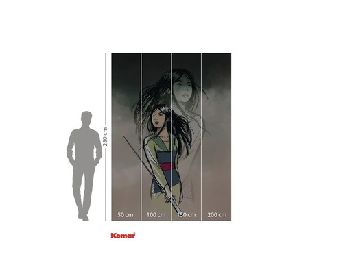 Tapet foto Komar cu motiv Mulan, 280 x 200 centimetri