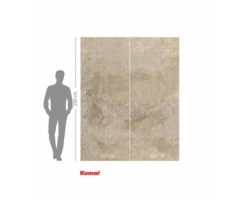 Tapet foto Komar cu model geometric și indicații de dimensiuni