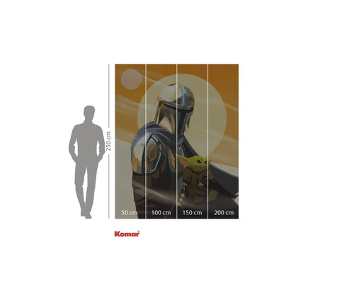 Fototapet Komar Star Wars The Mandalorian cu copilul, dimensiuni 250 x 200 cm