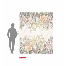 Fototapet cu motiv de frunze și indicație de înălțime de 250 cm