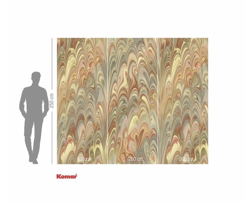 Fototapet cu aspect de marmură și indicații de dimensiune