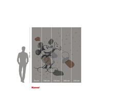 Fototapet cu motiv Mickey Mouse și indicații de dimensiune