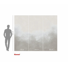 Fototapet Komar cu model abstract și indicații de dimensiuni