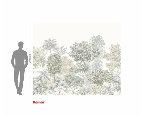 Fototapet Komar cu motiv de copac din junglă și o înălțime de 250 cm