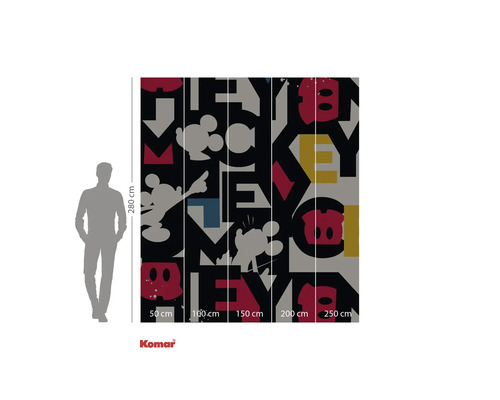 Fototapet Komar Mickey Mouse, 280 x 250 centimetri