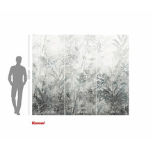 Fototapet cu motiv de junglă și indicații de dimensiuni