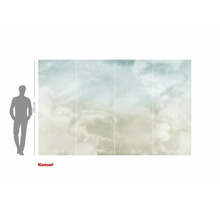 Tapetă foto cu model de nori și informații despre dimensiune