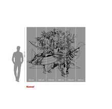 Pictură murală Komar Avengers cu dimensiunile de 280 pe 300 de centimetri