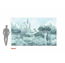 Fototapet cu peisaj forestier și indicații de dimensiuni