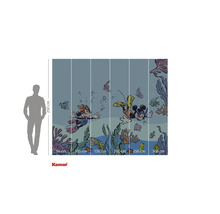 Fototapet cu scenă de scufundare cu Mickey Mouse și prietenii săi, potrivită pentru camerele copiilor