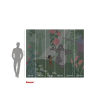 Fototapet cu Cartea Junglei cu Mowgli și Baloo, dimensiuni 250 pe 300 de centimetri