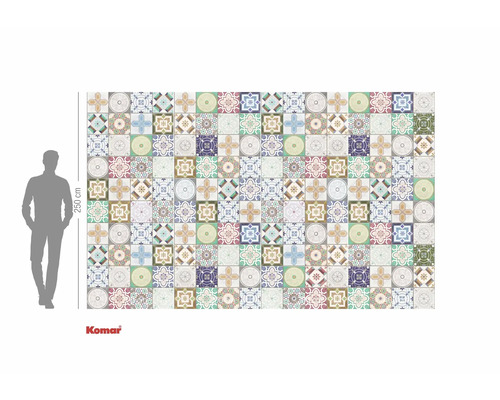 Fototapet cu model de faianță și înălțimea de 250 cm