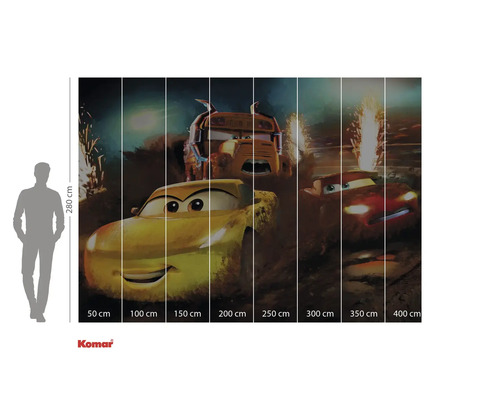 Tapetă foto cu motive auto și indicații de dimensiuni