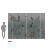 Fototapet Komar cu motive Disney și indicații de dimensiuni.