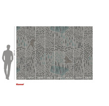 Fototapet Komar cu motive forestiere și reprezentări de animale, 280 x 400 cm