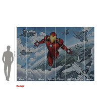 Fototapet Komar cu Iron Man și avioane, dimensiuni 280 cm x 400 cm