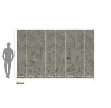 Pictură murală cu Winnie the Pooh și prietenii săi în pădure