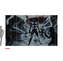 Pictură murală Thor cu Groot și Rocket în stil benzi desenate