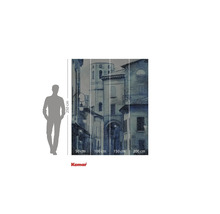 Fototapetă din mai multe piese cu motiv urban și indicație de înălțime