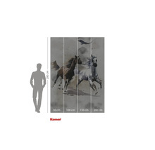 Tapet foto Komar cu motiv de cal și indicații de dimensiune