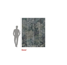 Fototapet Komar cu motiv cu pădure și indicații de dimensiuni