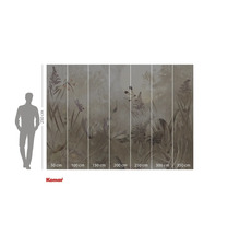 Fototapet cu motive de plante și insecte pentru decorarea pereților