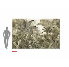 Tapetă foto cu motiv junglă și indicații de dimensiuni