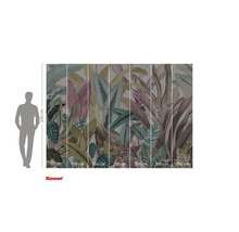 Fototapet cu motiv de plante și indicații de dimensiune