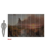 Tapetă foto cu motiv peisagistic și indicații de dimensiune