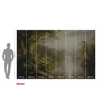 Tapet foto Komar cu motiv de junglă și indicații de dimensiune