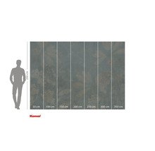 Fototapet cu model floral și indicații de dimensiune