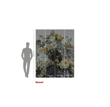 Fototapet cu motiv floral și indicații de dimensiuni