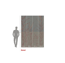 Fototapet cu motiv vegetal și indicații de dimensiuni