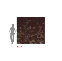 Fototapet cu model floral și indicații de măsurare