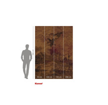 Tapet foto Komar cu motiv forestier, format din patru părți și dimensiunile de 50 cm, 100 cm, 150 cm și 200 cm lățime și 280 cm înălțime