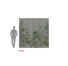 Tapet foto Komar cu motiv de junglă și indicații de dimensiuni