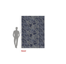 Tapet foto cu model floral și indicații de dimensiuni