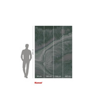 Tapet fotogravură Komar cu model de marmură și indicații de dimensiuni.