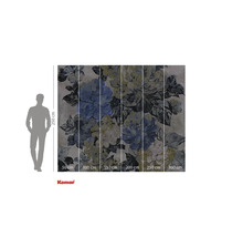 Fototapet cu model floral și indicații de dimensiuni