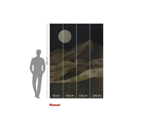 Tapetă foto cu motiv peisagistic și lună