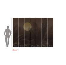 Fototapet cu palmieri și lună, dimensiuni 350 cm x 250 cm