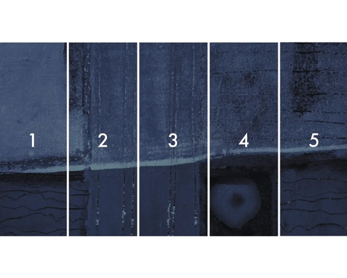 Reprezentare nuanță cu diferite straturi de vopsea