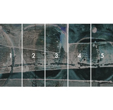 Imagine de perete din mai multe părți cu model abstract