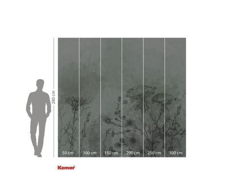 Fototapet cu model floral și dimensiuni