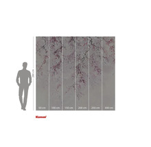 Tapet fotogravură cu model floral, înălțime 280 cm, lățimi de la 50 cm la 300 cm